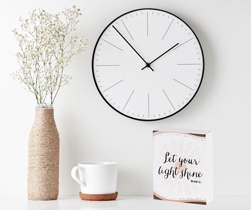 Tabletop Plaque Let You Light Shine 3X4