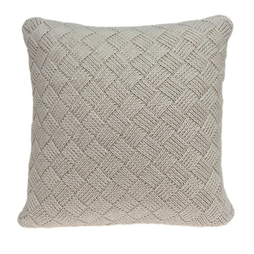 Homeroots Home Decor Charming Transitional Beige Accent Pillow Cover with Poly Insert, 20 x 7 x 20 inches