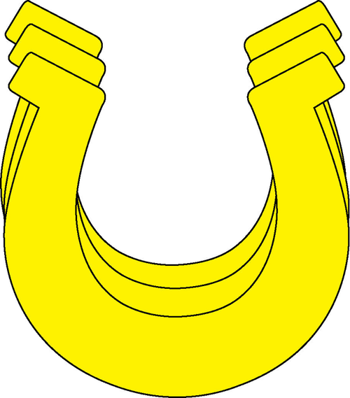 Horseshoe Single Color Creative Cut-Outs