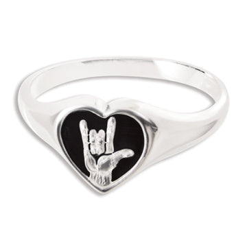 I Love You Sign Language Ring