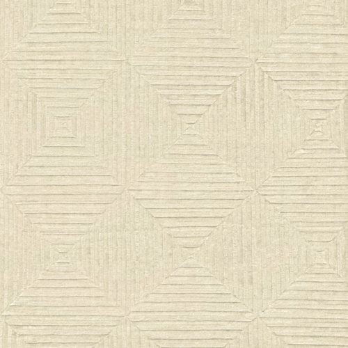 4' X 6' Ivory Wool Geometric Hand Knotted Area Rug