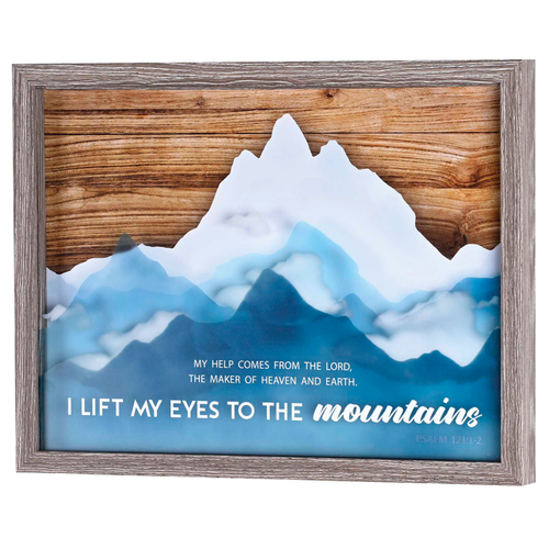 Framed Wall Art I Lift My Eyes 16X12