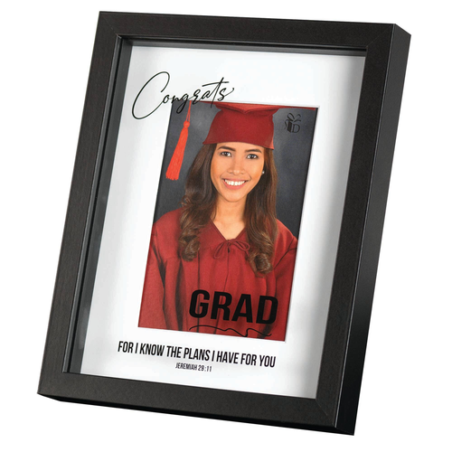 Framed Wall Congrats Grad Wood Glass 
