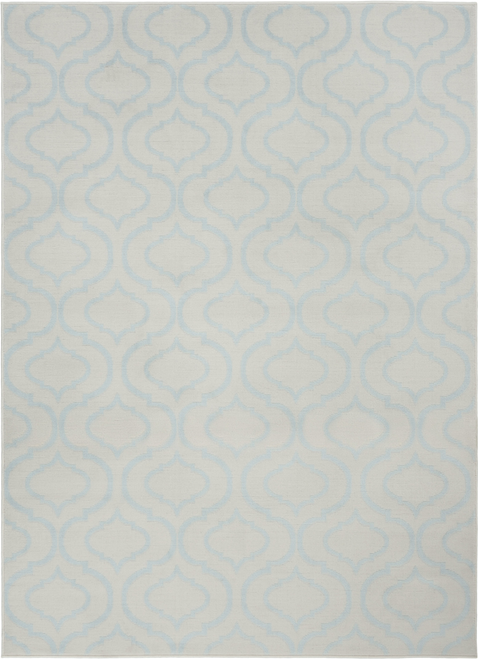 4' X 6' Gray Moroccan Power Loom Area Rug