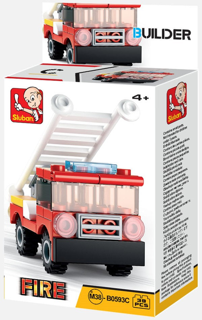 Builder Fire Building Brick Display Set, x2 of each kit A-D