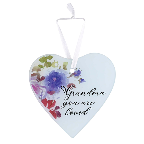 Glass Ornament Grandma You Are Loved