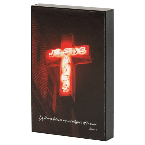 Jesus Saves Mark 16:16 Wall Plaque