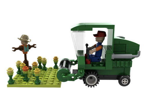 Farm Wheat Field Harvester Building Brick Kit (134 pcs)