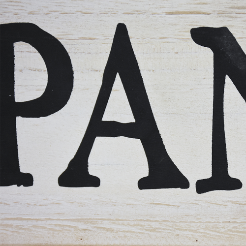 Small Pantry Wood Sign- Modern Farmhouse Kitchen Wall Decor- Country Kitchen Decor- Whitewashed- 15.75 x 1 x 4.5 Inches