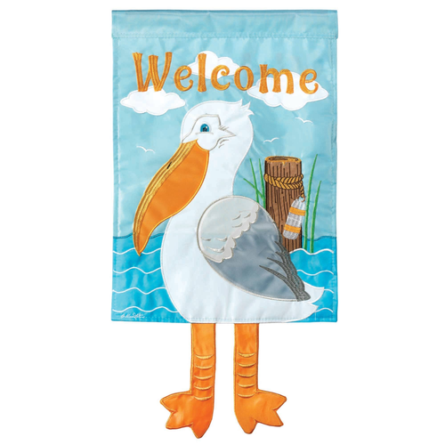 Pelican Crazy Leg Flag