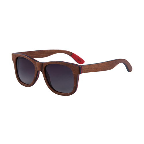 Barcelona D-Frame SkateBoard Wood Sunglasses
