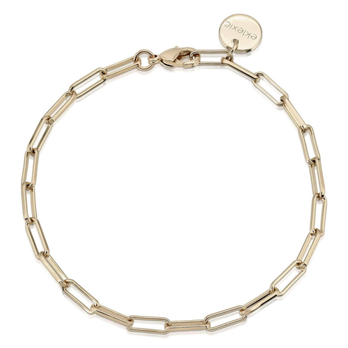 Large Elongated Link Chain Bracelet