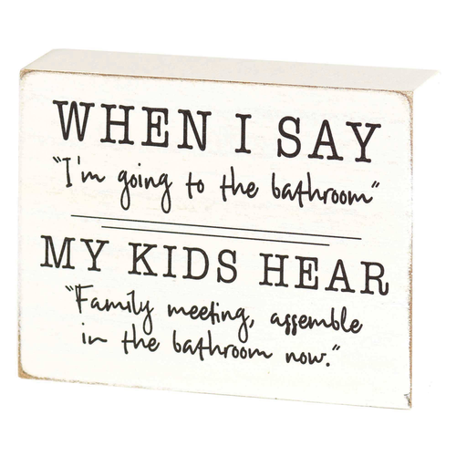 Ttop Plaque When I Say I'M Mdf  