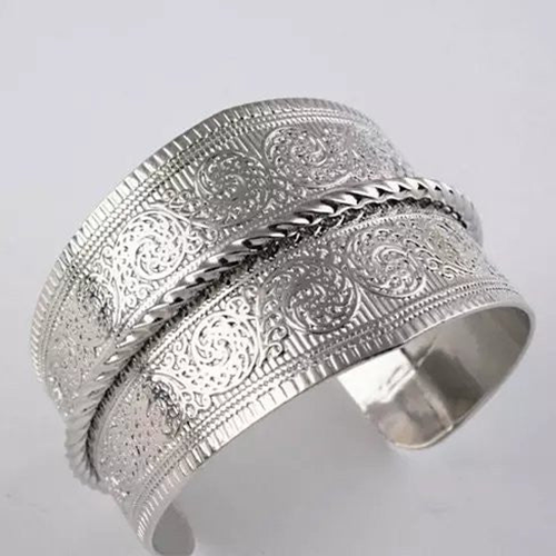 SURFINA Surf The Waves Silver Cuff Bracelet