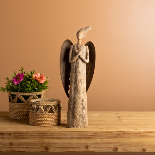Rustic Tree Angel Statue