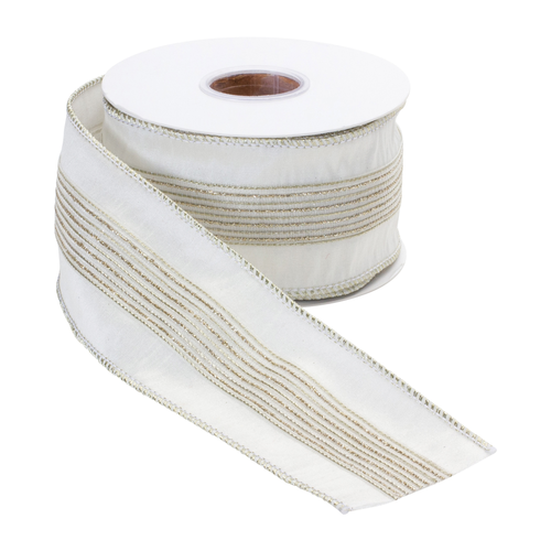 Wired Polyester Ribbon 2.5" x 10