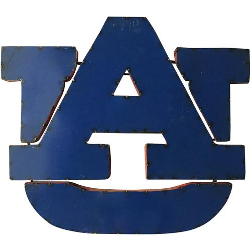 Auburn University "UA" Classic Logo Recycled Metal Wall Decor