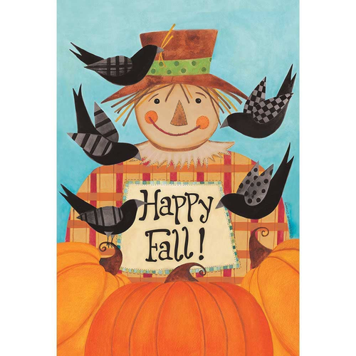 Happy Fall Scarecrow Flag