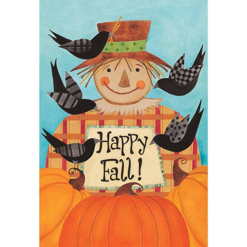 Happy Fall Scarecrow Flag