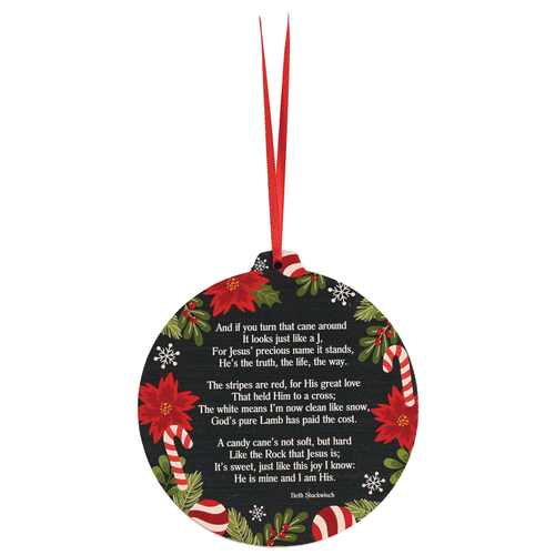 Wood Ornament The Christmas Candy Cane