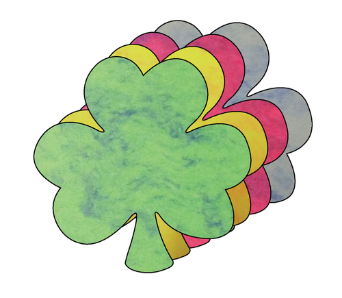 Shamrock Marble Assorted Color Creative Cut-Outs