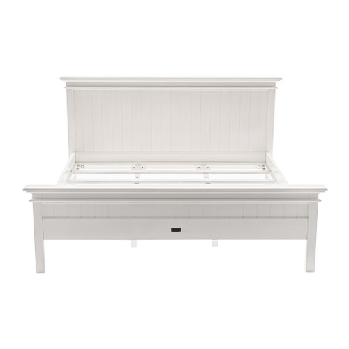 Classic White Panel King Size Bed - 808230002357