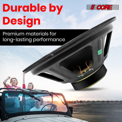 12 Inch Subwoofer 1200 Watt Car Audio Sub Woofer Pair 4 Ohm w Deep Bass Replacement Loud Speaker - 810144131542
