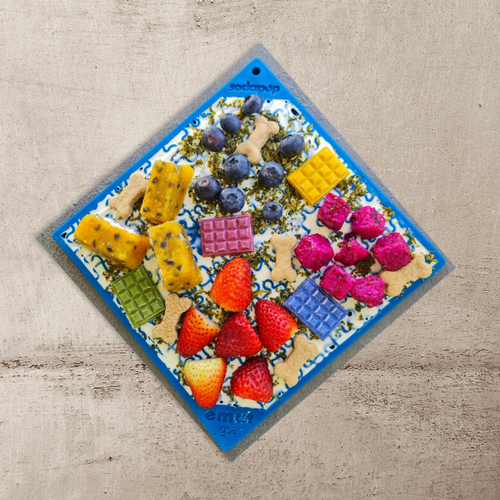 Large Blue Jigsaw & Large Pink Jigsaw eMat Lick Mat Bundle - 810216026165