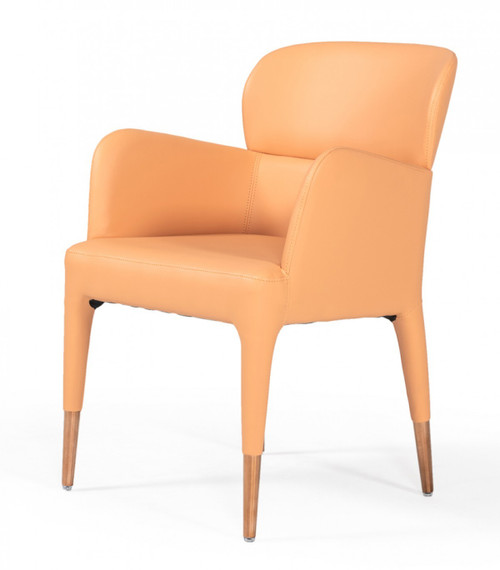 Peach Rosegold Dining Chair - 606114579304
