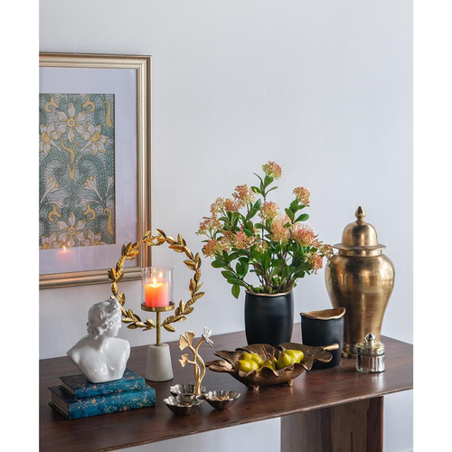 Cast Aluminum Oval Table Vase - 880016684575