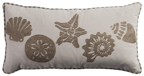 Homeroots Home Decor Khaki Ivory Decorative Lumbar Pillow, Khaki and Ivory, 21 x 11 Inches
