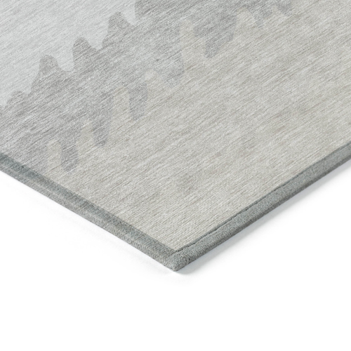 10' X 14' Ivory Beige And Taupe Striped Washable Indoor Outdoor Area Rug - 608219188177