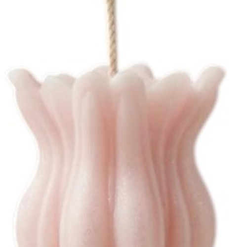 5" Pink Lily of the Valley Scented Dimensional Flower Candle - 880024950761