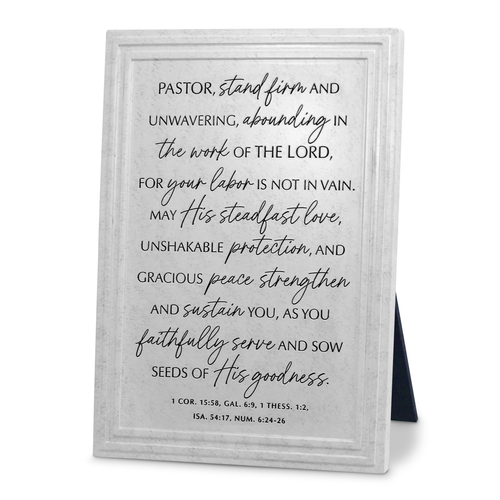 Plaque Tabeltop God Bless Our Pastor - 667665450627