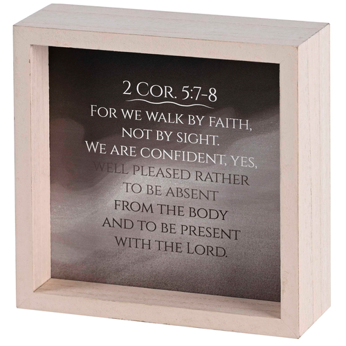 Tabletop 2 Sided Walk By Faith Not Sight - 603799699211