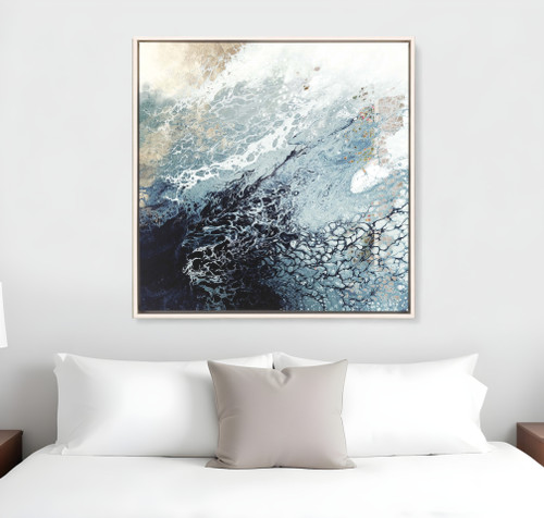 Aveta Canvas Ready to Hang Art White Floater Frame Print Wall Art - 608219135836