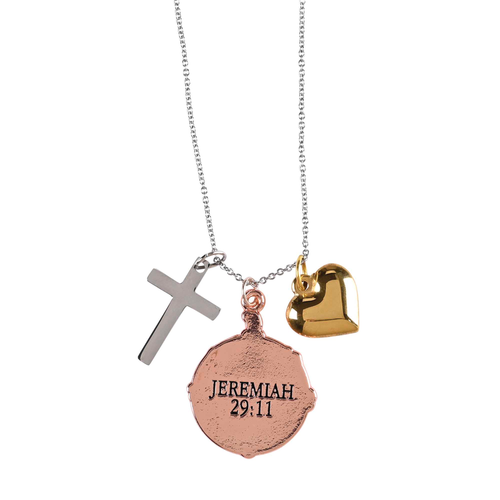 Necklace Compass Heart Grad 20L Chain - 603799692366