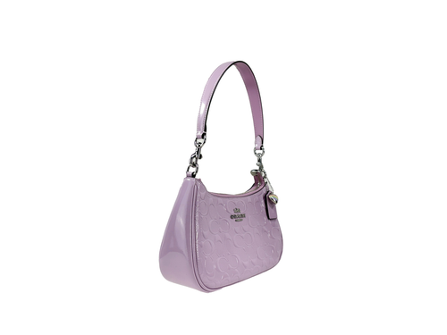 Coach Teri Mini Patent Leather Heart Charm Crossbody Bag - 198685103632