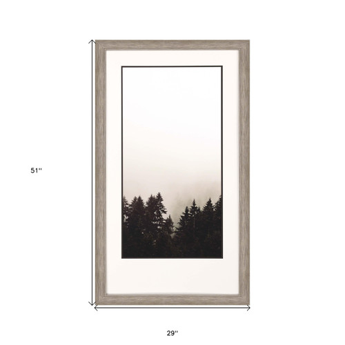 Misty Peak Silver Framed Print Wall Art - 608219352783