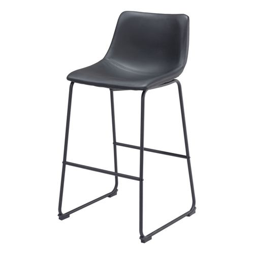 Faux Leather Steel Counter Height Bar Chairs - 880016601008