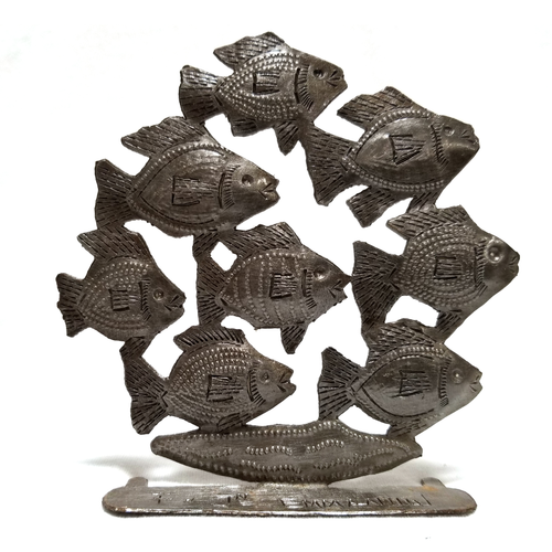 Freestanding Tropical School of Fish - 695924865172