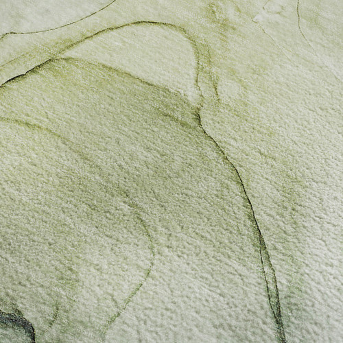 3' X 5' Green And Ivory Abstract Washable Area Rug With UV Protection - 880024566276