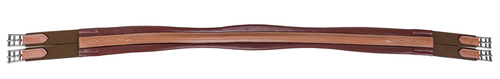 Laureate by Henri de Rivel Raised Chafeless Leather Girth with Fancy Stitching - 849913075206