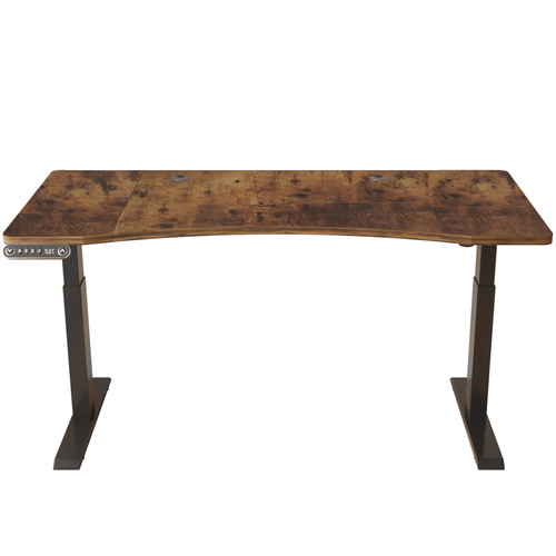 Adjustable Wood Stainless Steel Rolling Standing Desk - 606114727231