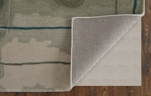 10' X 14' Blue and Gray Abstract Hand Tufted Area Rug - 608219180232