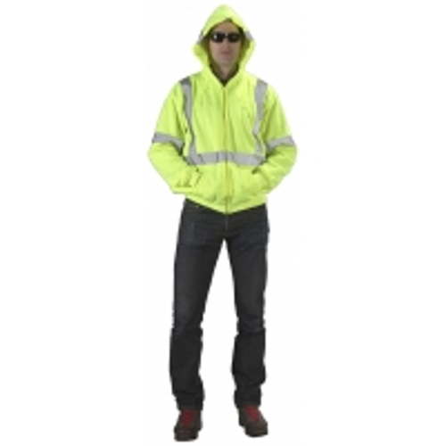 High Visibility ANSI Class 3 Lime Fleece - 764083638238