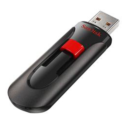 SanDisk Cruzer Glide USB Flash Drive, 64G, SDCZ60-064G-A46, Encryption, Password, Retractable - 619659075538