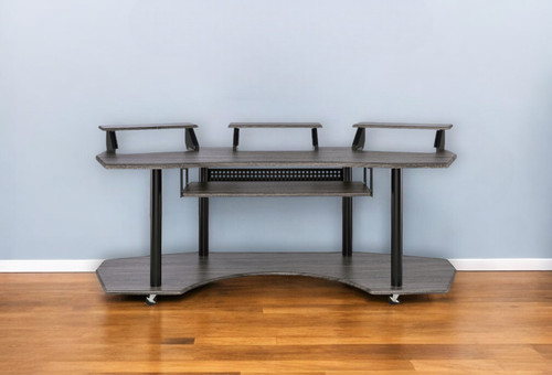 83" Black Music Recording Studio Desk - 606114864066