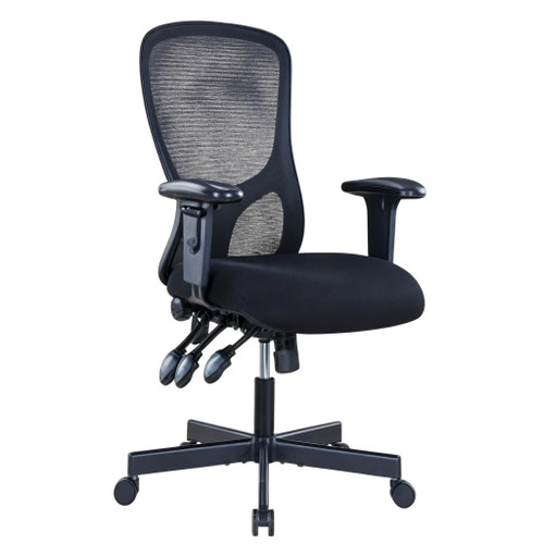 Black Adjustable Height Swivel Rolling Executive Office Chair - 880024591520