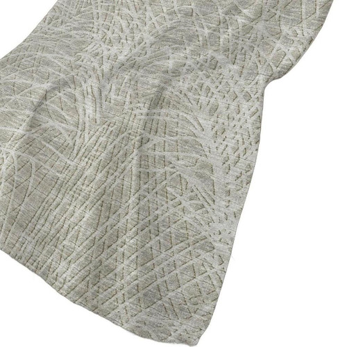 50" X 70" Beige And Gray Abstract Polyester Woven Plush Throw Blanket - 880024659053